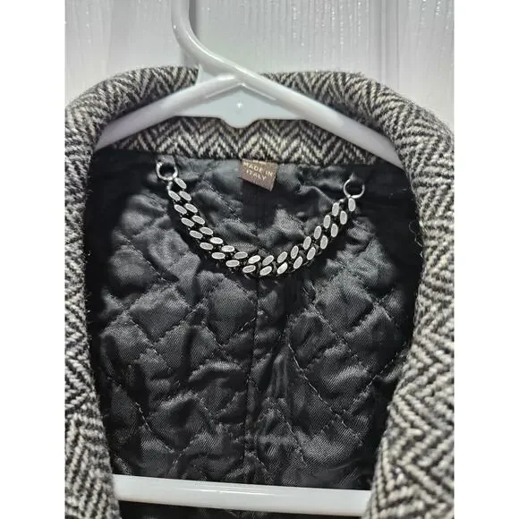 Burberry Men's Black Wool Tweed Suit Blazer Suit Jacket Size 52 - Picture 2 of 10